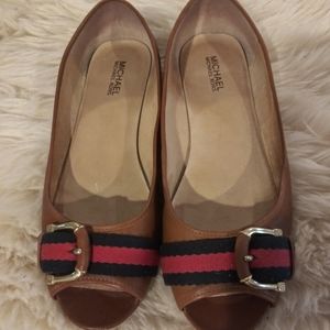 Michael Kors Vintage Leather Flats Size 10